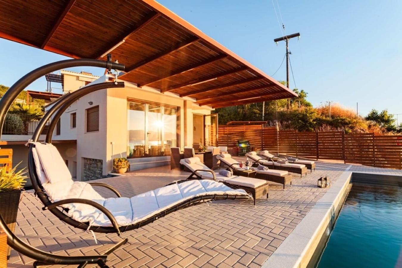 Seaside Summer Bliss - Aurora Luxury Pool Paradise Petalídhion Exterior foto