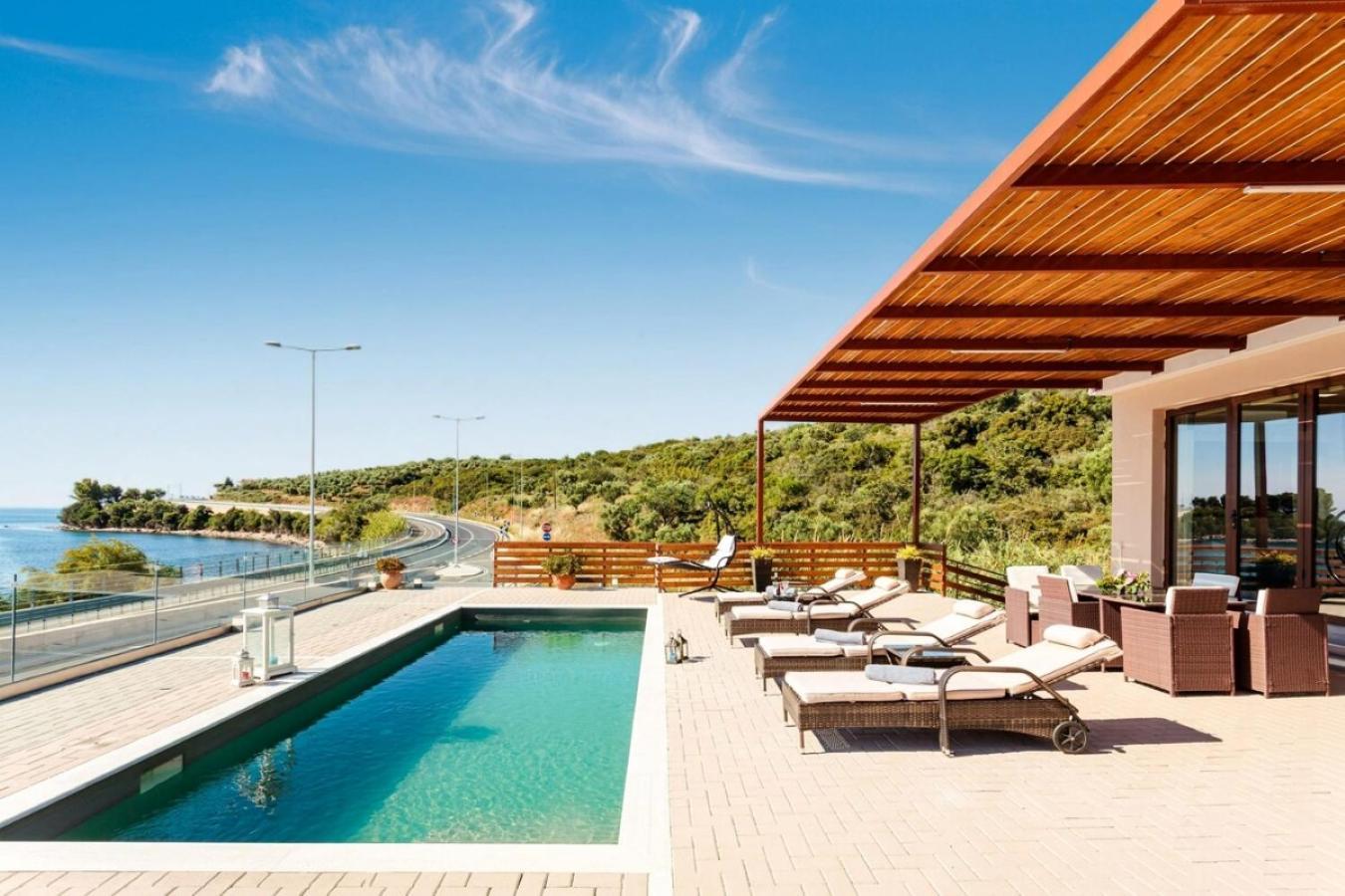Seaside Summer Bliss - Aurora Luxury Pool Paradise Petalídhion Exterior foto